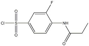 3-fluoro-4-propanamidobenzene-1-sulfonyl chloride