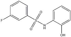3-fluoro-N-(2-hydroxyphenyl)benzene-1-sulfonamide
