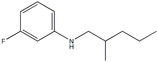 3-fluoro-N-(2-methylpentyl)aniline Structure