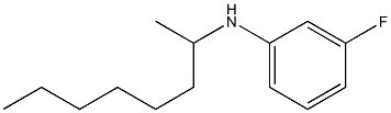 3-fluoro-N-(octan-2-yl)aniline Struktur