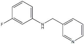 3-fluoro-N-(pyridin-3-ylmethyl)aniline 结构式