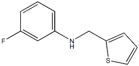 3-fluoro-N-(thiophen-2-ylmethyl)aniline Struktur