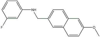 3-fluoro-N-[(6-methoxynaphthalen-2-yl)methyl]aniline 结构式