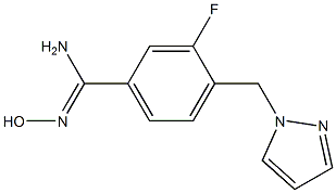 3-fluoro-N'-hydroxy-4-(1H-pyrazol-1-ylmethyl)benzenecarboximidamide
