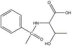 3-hydroxy-2-(1-phenylacetamido)butanoic acid Structure