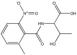 3-hydroxy-2-[(2-methyl-6-nitrophenyl)formamido]butanoic acid Structure