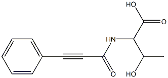 3-hydroxy-2-[(3-phenylprop-2-ynoyl)amino]butanoic acid Structure