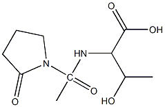 3-hydroxy-2-[1-(2-oxopyrrolidin-1-yl)acetamido]butanoic acid Structure