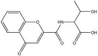 3-hydroxy-2-{[(4-oxo-4H-chromen-2-yl)carbonyl]amino}butanoic acid Structure