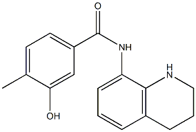 3-hydroxy-4-methyl-N-(1,2,3,4-tetrahydroquinolin-8-yl)benzamide Structure