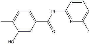 3-hydroxy-4-methyl-N-(6-methylpyridin-2-yl)benzamide 化学構造式