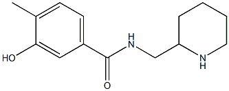 3-hydroxy-4-methyl-N-(piperidin-2-ylmethyl)benzamide,,结构式