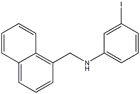 3-iodo-N-(naphthalen-1-ylmethyl)aniline Struktur