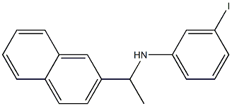 3-iodo-N-[1-(naphthalen-2-yl)ethyl]aniline,,结构式