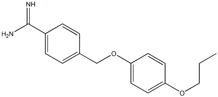 4-(4-propoxyphenoxymethyl)benzene-1-carboximidamide Structure