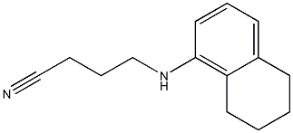 4-(5,6,7,8-tetrahydronaphthalen-1-ylamino)butanenitrile,,结构式