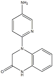 4-(5-aminopyridin-2-yl)-1,2,3,4-tetrahydroquinoxalin-2-one 结构式