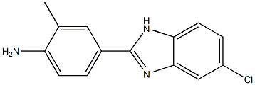 4-(5-chloro-1H-1,3-benzodiazol-2-yl)-2-methylaniline Struktur