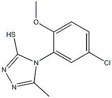 4-(5-chloro-2-methoxyphenyl)-5-methyl-4H-1,2,4-triazole-3-thiol