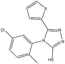 4-(5-chloro-2-methylphenyl)-5-(thiophen-2-yl)-4H-1,2,4-triazole-3-thiol Structure