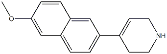 4-(6-methoxynaphthalen-2-yl)-1,2,3,6-tetrahydropyridine 结构式