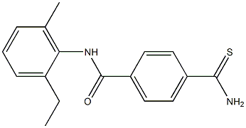 4-(aminocarbonothioyl)-N-(2-ethyl-6-methylphenyl)benzamide Structure