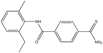  4-(aminocarbonothioyl)-N-(2-ethyl-6-methylphenyl)benzamide