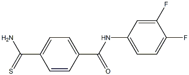  4-(aminocarbonothioyl)-N-(3,4-difluorophenyl)benzamide