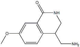 4-(aminomethyl)-7-methoxy-1,2,3,4-tetrahydroisoquinolin-1-one,,结构式