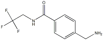 4-(aminomethyl)-N-(2,2,2-trifluoroethyl)benzamide 结构式