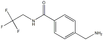 4-(aminomethyl)-N-(2,2,2-trifluoroethyl)benzamide,,结构式