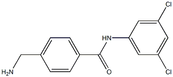 4-(aminomethyl)-N-(3,5-dichlorophenyl)benzamide,,结构式