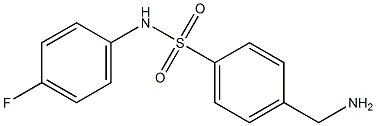 4-(aminomethyl)-N-(4-fluorophenyl)benzenesulfonamide,,结构式
