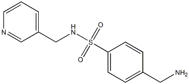 4-(aminomethyl)-N-(pyridin-3-ylmethyl)benzene-1-sulfonamide Structure
