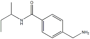 4-(aminomethyl)-N-(sec-butyl)benzamide,,结构式