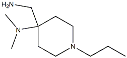 4-(aminomethyl)-N,N-dimethyl-1-propylpiperidin-4-amine 化学構造式