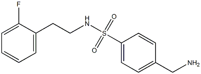 4-(aminomethyl)-N-[2-(2-fluorophenyl)ethyl]benzene-1-sulfonamide Structure