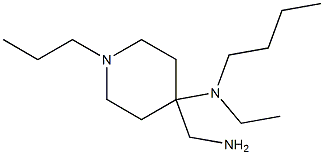 4-(aminomethyl)-N-butyl-N-ethyl-1-propylpiperidin-4-amine Structure