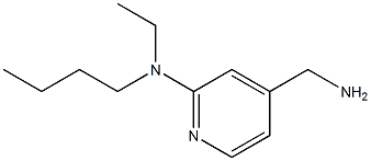 4-(aminomethyl)-N-butyl-N-ethylpyridin-2-amine Structure