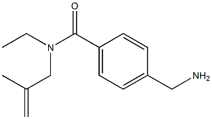 4-(aminomethyl)-N-ethyl-N-(2-methylprop-2-enyl)benzamide,,结构式