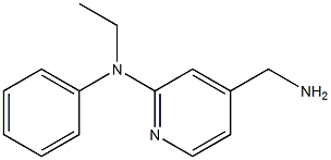 4-(aminomethyl)-N-ethyl-N-phenylpyridin-2-amine 化学構造式