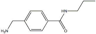 4-(aminomethyl)-N-propylbenzamide Structure