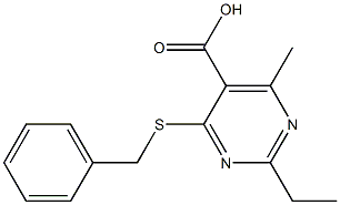 4-(benzylthio)-2-ethyl-6-methylpyrimidine-5-carboxylic acid