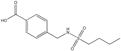 4-(butane-1-sulfonamidomethyl)benzoic acid Structure