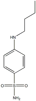 4-(butylamino)benzene-1-sulfonamide 结构式