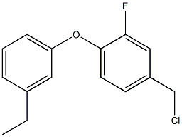 4-(chloromethyl)-1-(3-ethylphenoxy)-2-fluorobenzene|