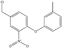4-(chloromethyl)-1-(3-methylphenoxy)-2-nitrobenzene 化学構造式