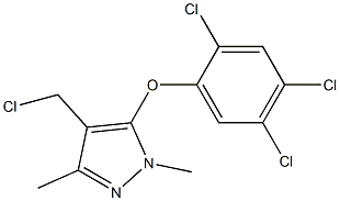 4-(chloromethyl)-1,3-dimethyl-5-(2,4,5-trichlorophenoxy)-1H-pyrazole