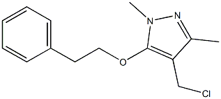 4-(chloromethyl)-1,3-dimethyl-5-(2-phenylethoxy)-1H-pyrazole