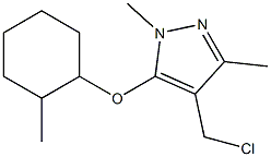 4-(chloromethyl)-1,3-dimethyl-5-[(2-methylcyclohexyl)oxy]-1H-pyrazole 结构式